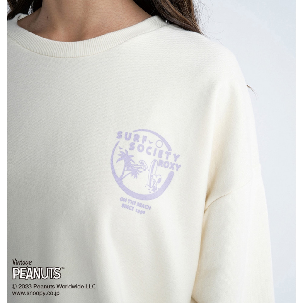 ロキシー（ROXY）（レディース）VINTAGE PEANUTS PEANUTS SURF SOCIETY ROXY PO スウェットトップ 23SPRPO231084IVO