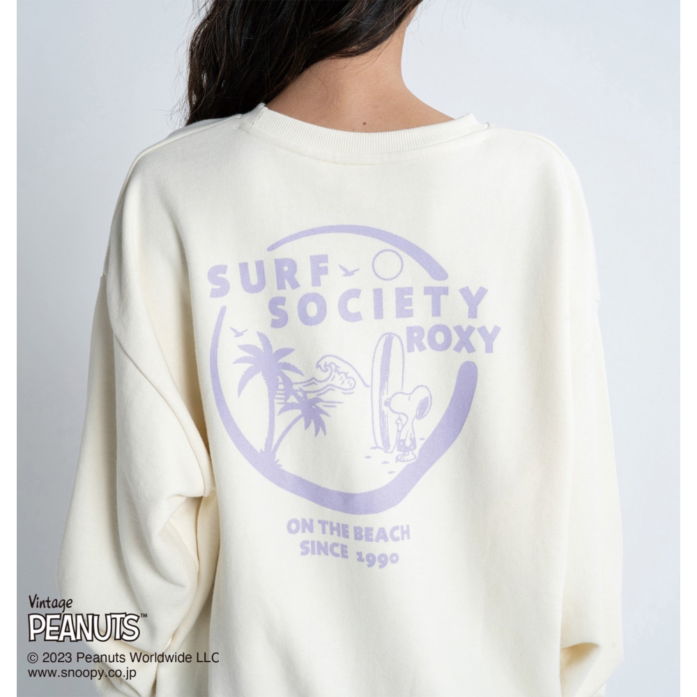 ロキシー（ROXY）（レディース）VINTAGE PEANUTS PEANUTS SURF SOCIETY ROXY PO スウェットトップ 23SPRPO231084IVO