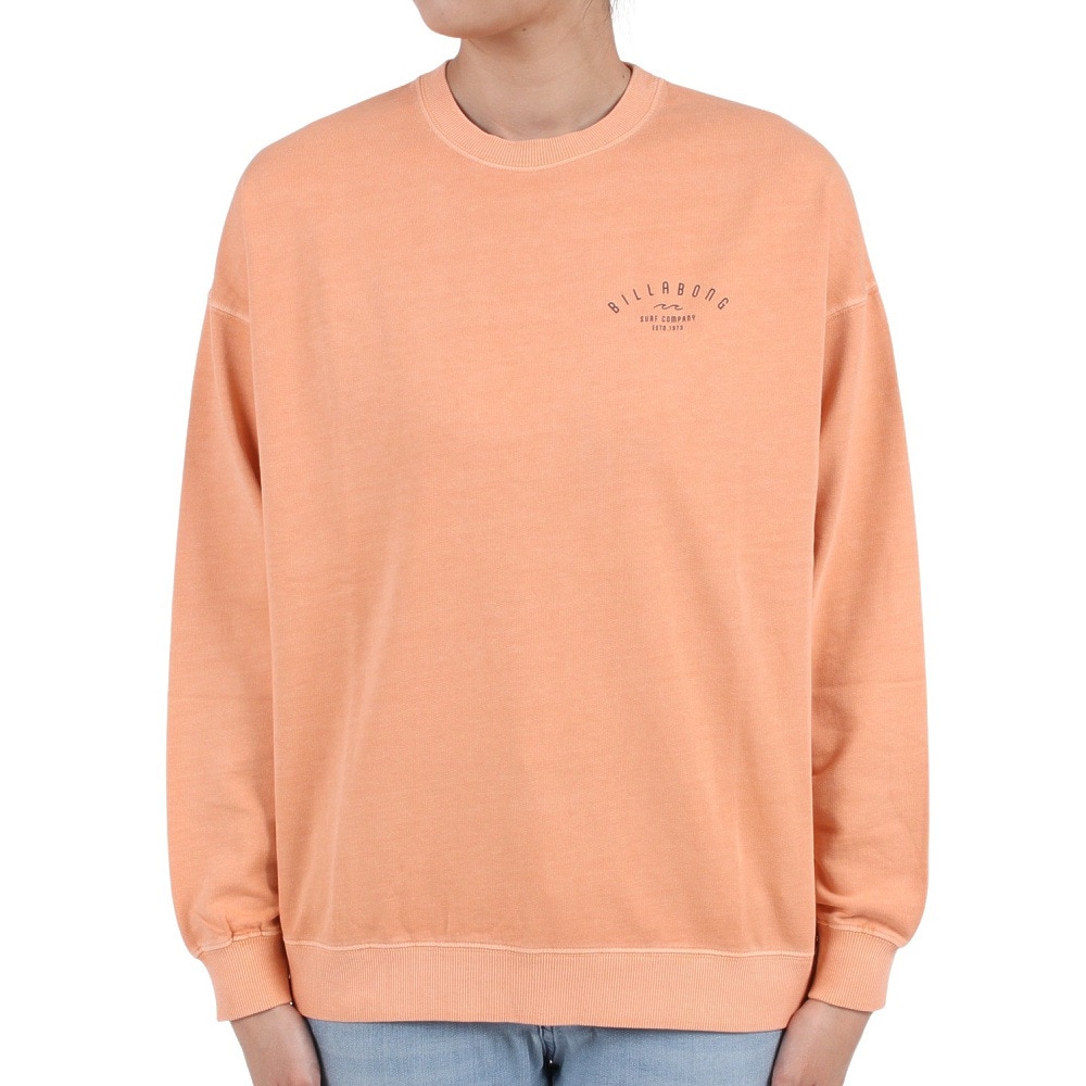 ビラボン（BILLABONG）（レディース）ARCH CLEAN ロゴ トレーナー BD014001 NGP0