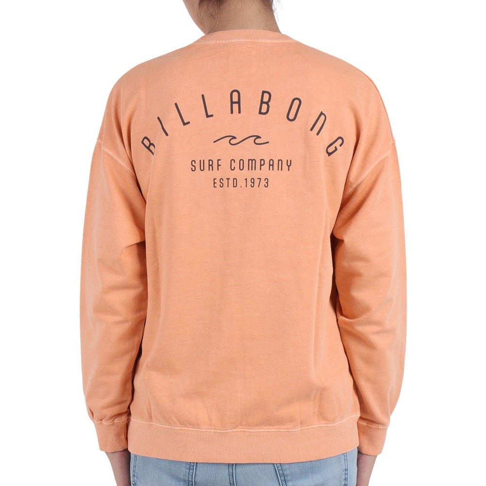 ビラボン（BILLABONG）（レディース）ARCH CLEAN ロゴ トレーナー BD014001 NGP0