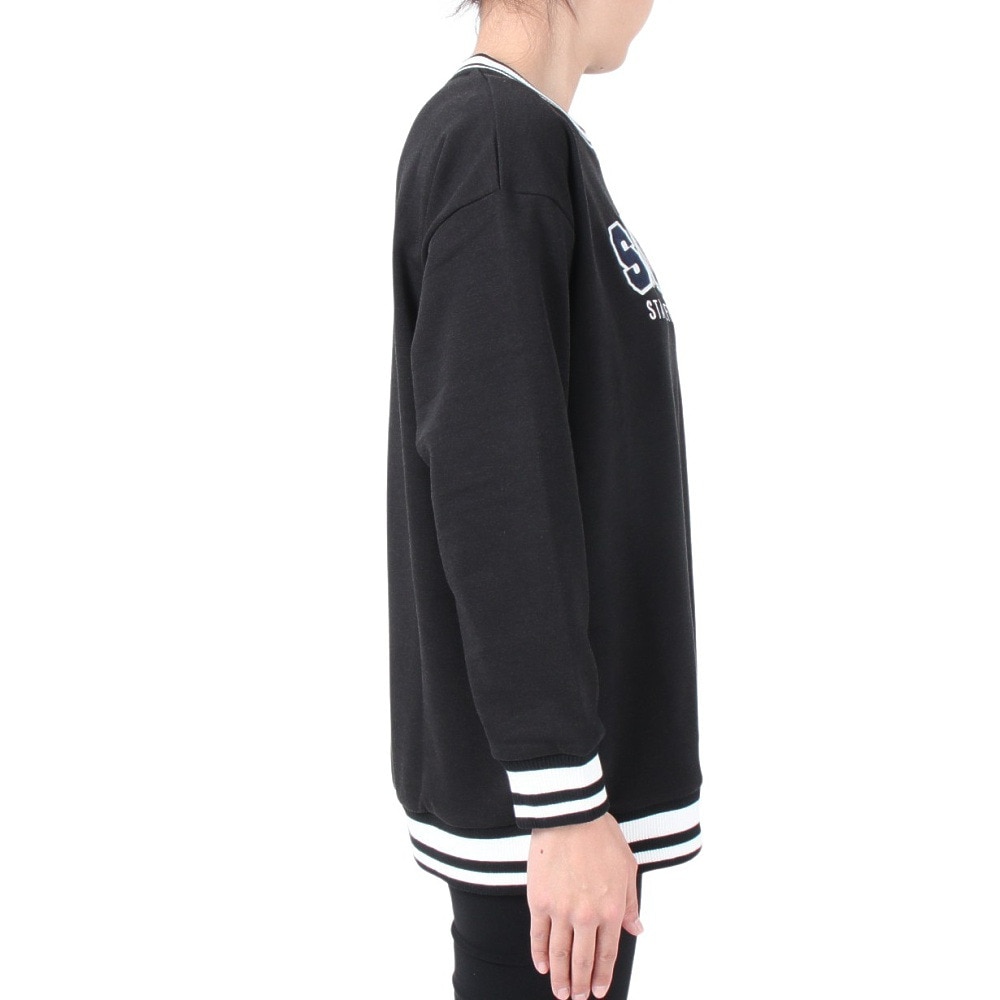 スライド（SLYDE）（レディース）ワッペン長袖スウェット SL23FWL-APP005BLK