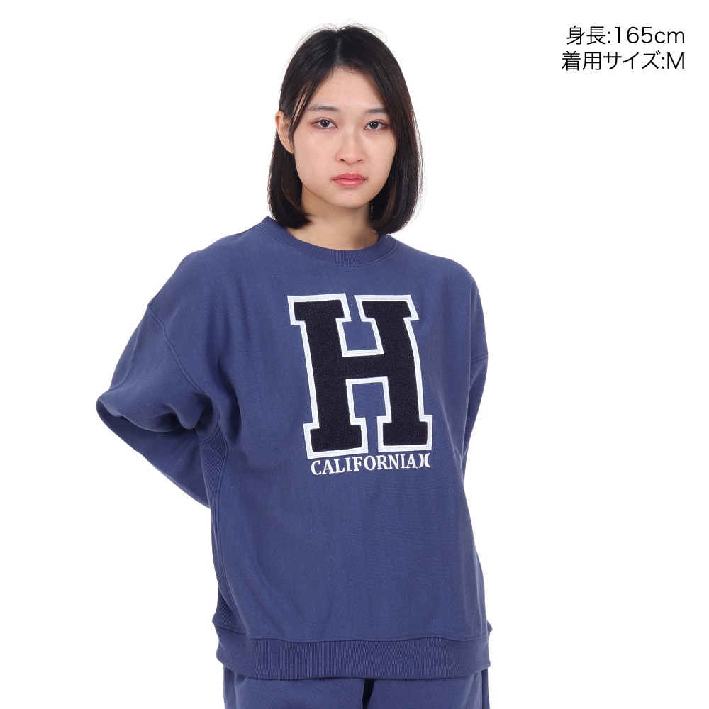 ハーレー（HURLEY）（レディース）テリー オーバーサイズ クルー スウェット トレーナー 23 WFL2200001-ANVY