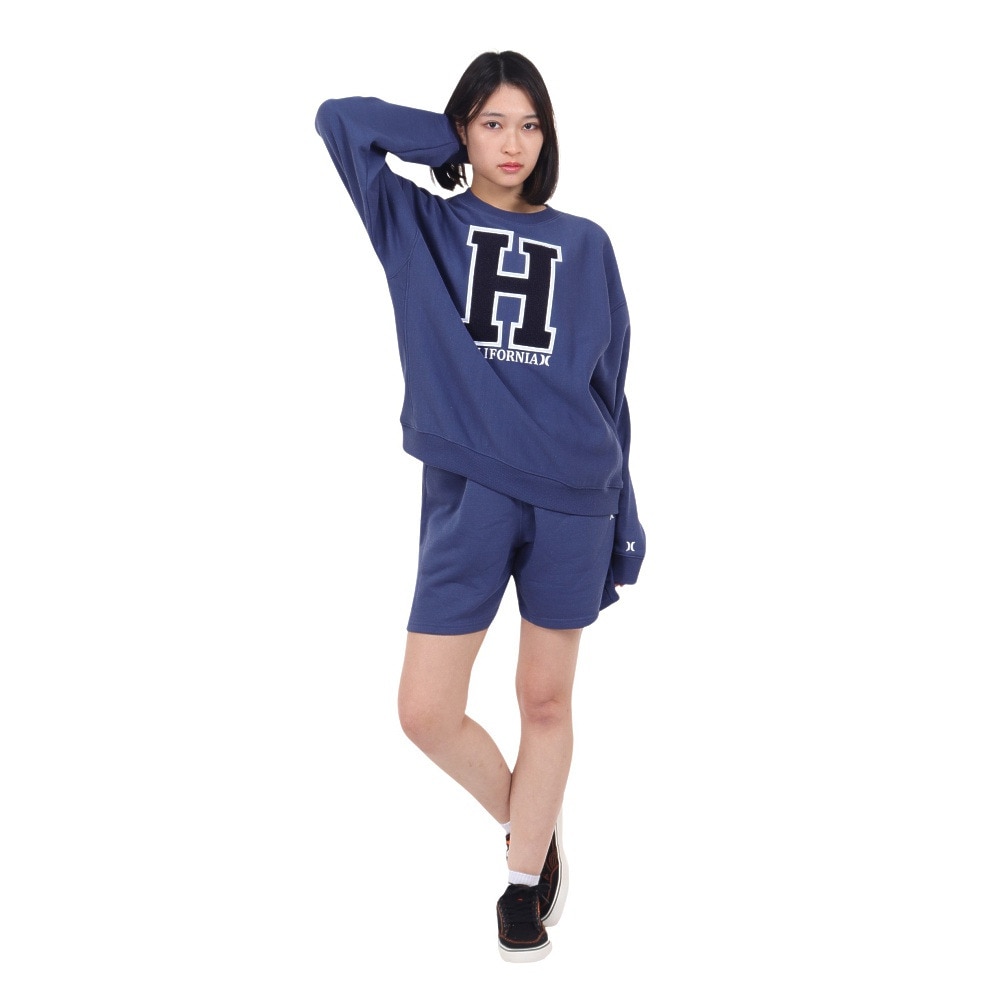 ハーレー（HURLEY）（レディース）テリー オーバーサイズ クルー スウェット トレーナー 23 WFL2200001-ANVY