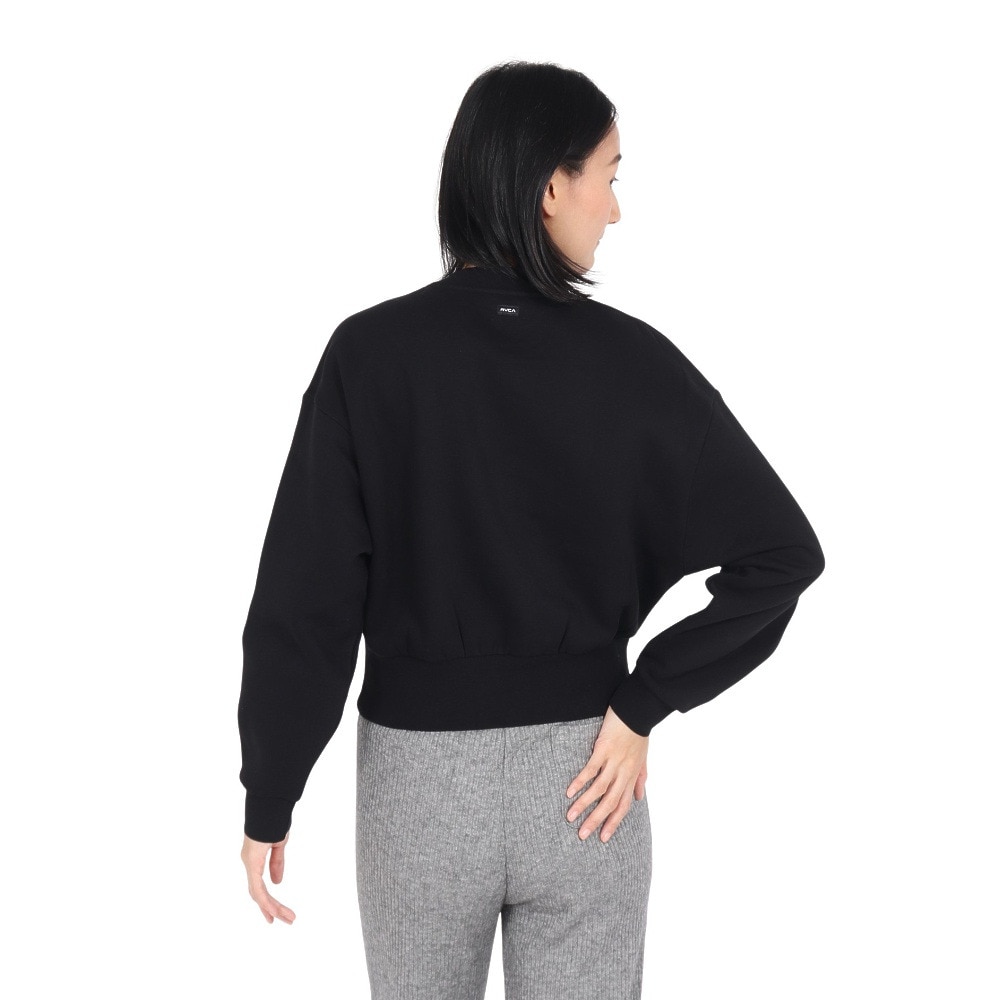 ルーカ（RVCA）（レディース）CLOUDY RVCA CREW トレーナー BE044007 BLK