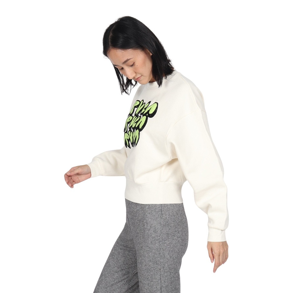 ルーカ（RVCA）（レディース）CLOUDY RVCA CREW トレーナー BE044007 CLO