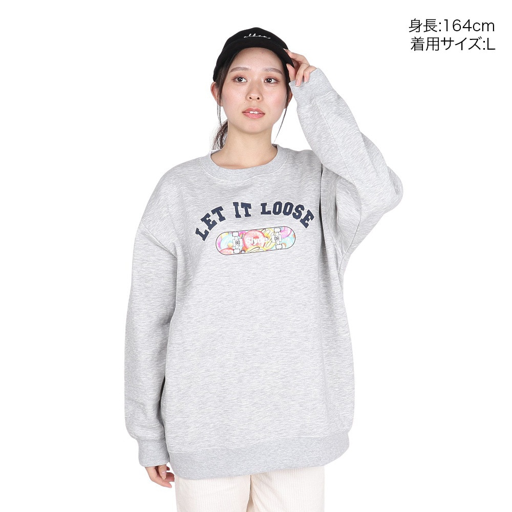 スライド（SLYDE）（レディース）RELAXED クルー スウェットシャツ SL24FWL-APP003LGRY