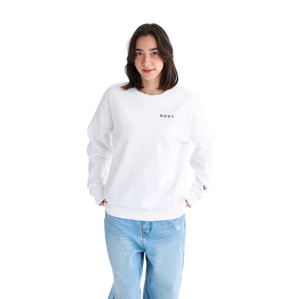 ロキシー（ROXY）（レディース）HISTORICAL ロゴ プルオーバー 25FWRPO254026WHT