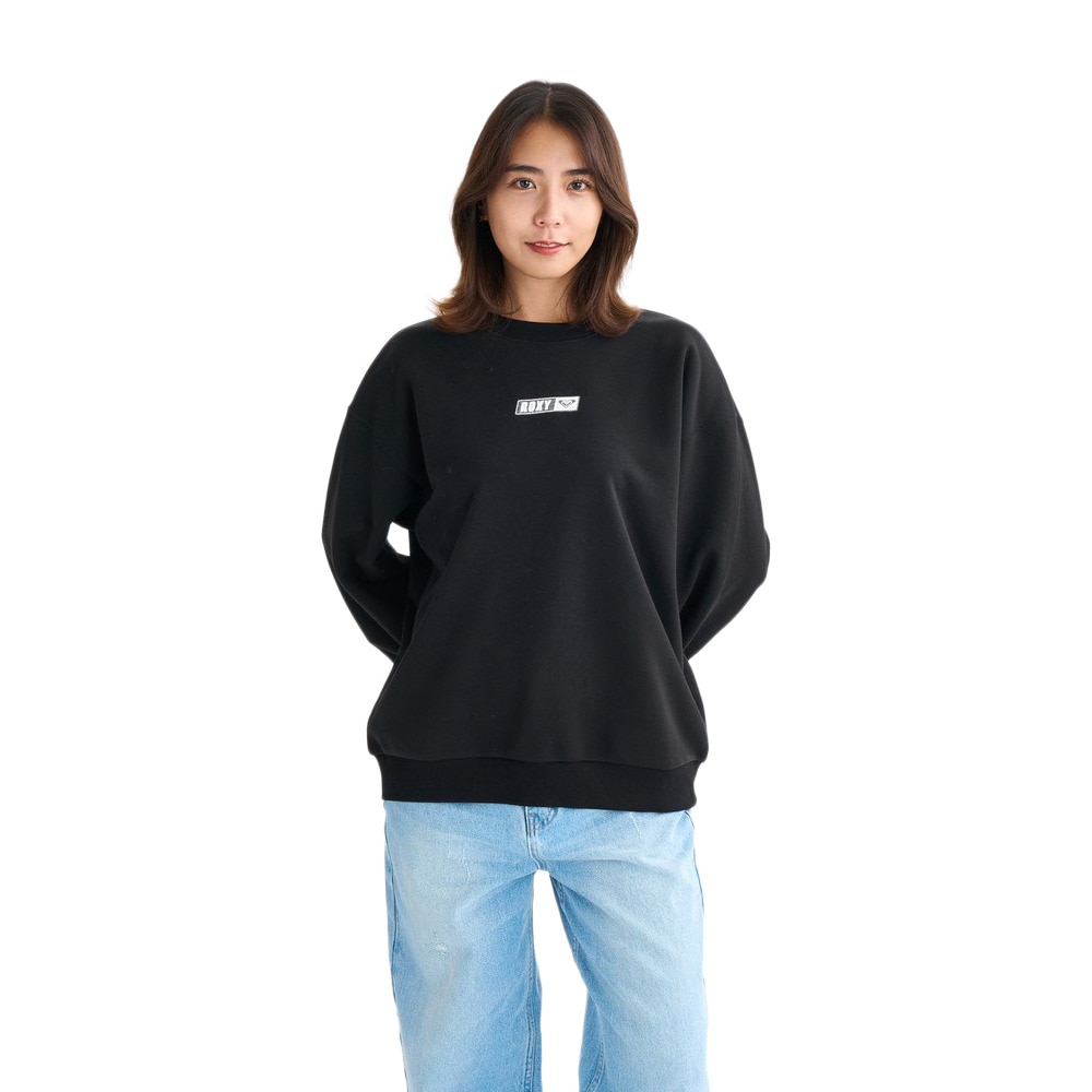 ロキシー（ROXY）（レディース）SQUARE LOGO プルオーバー 25FWRPO254031BLK