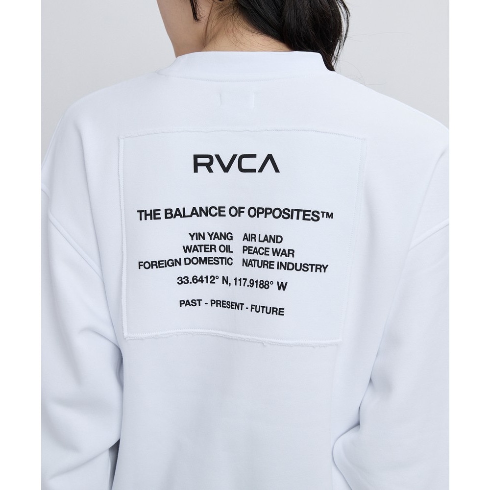 ルーカ（RVCA）（レディース）MATCH クルーネックトップス BF044004 WHT