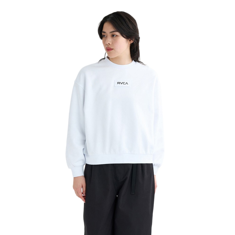 ルーカ（RVCA）（レディース）MATCH クルーネックトップス BF044004 WHT