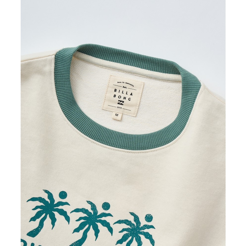 ビラボン（BILLABONG）（レディース）TRIPLE PALMS SW CREW 長袖Tシャツ BF014010 WCP