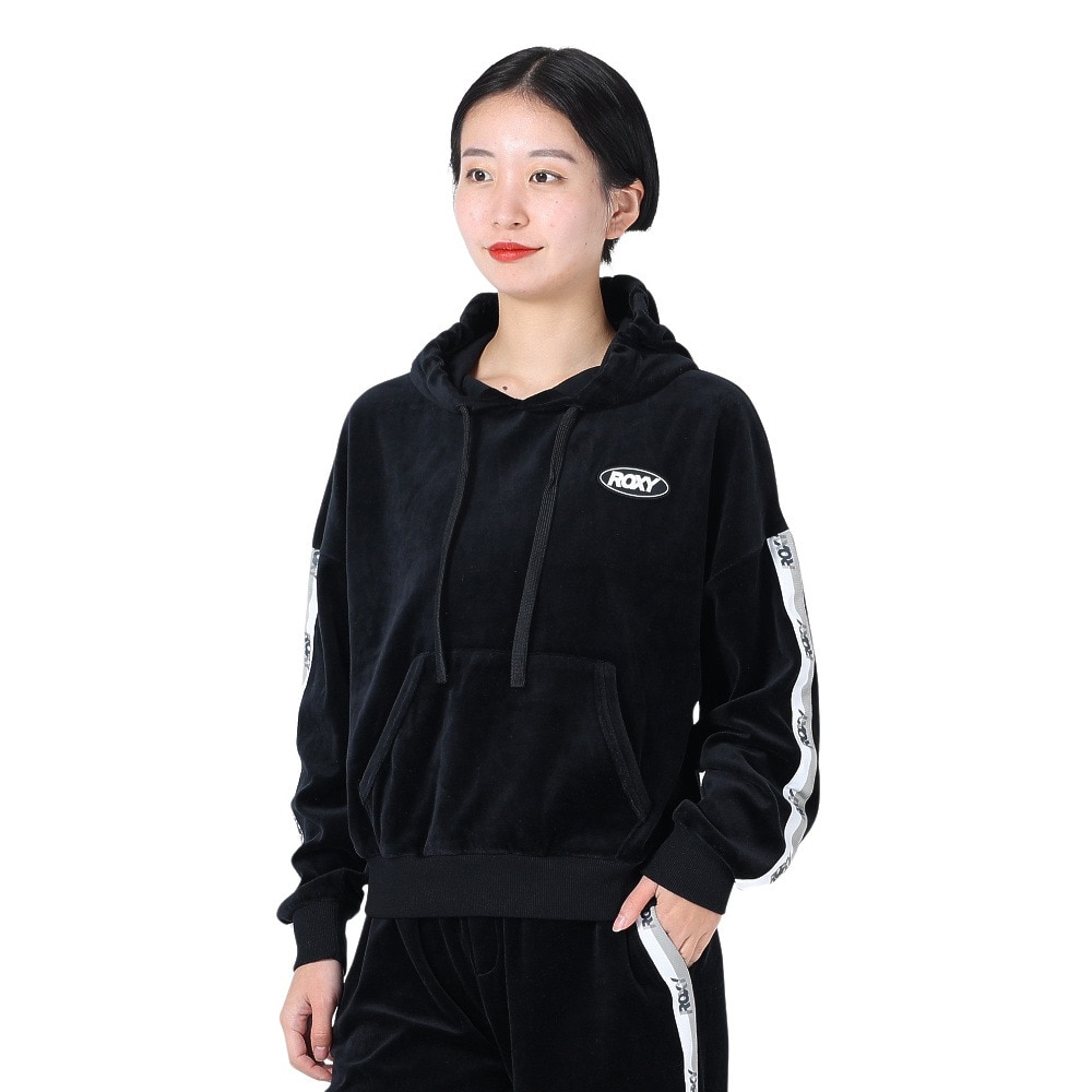 ロキシー（ROXY）（レディース）UVカット ベロア パーカー GO GIRL HOODIE 22FWRPO224529BLK