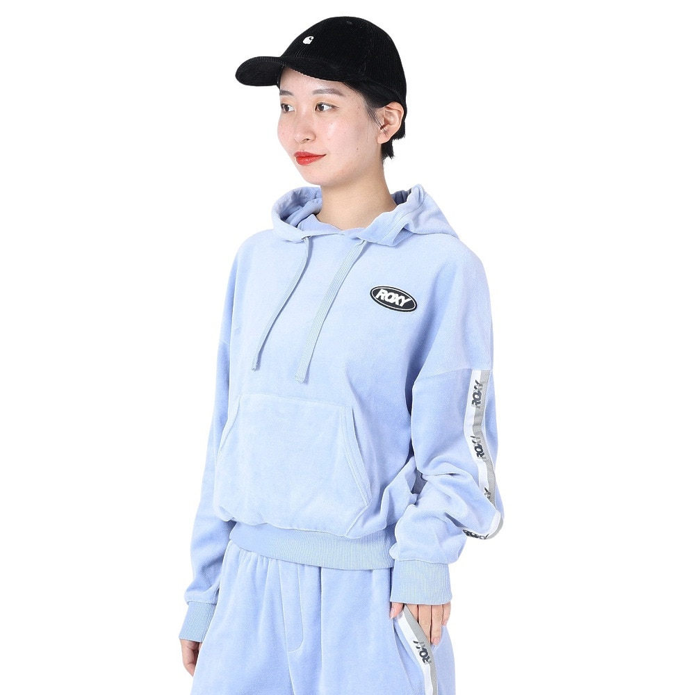 ロキシー コットンベロアパーカー GO GIRL HOODIE レディース