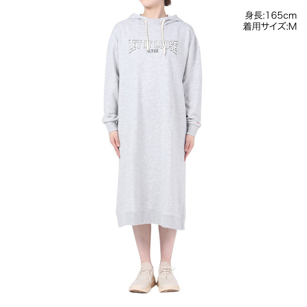 SLYDE（SLYDE）（レディース）裏毛パーカー ワンピース SL2022AWLAPP007GRY