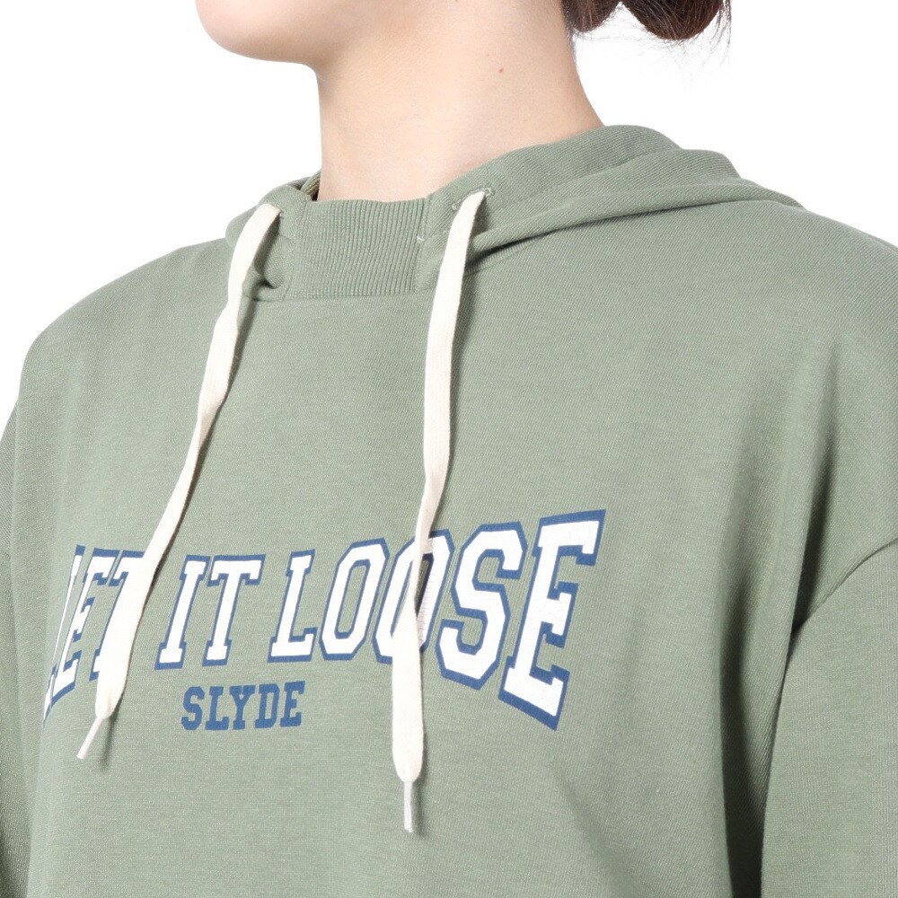 SLYDE（SLYDE）（レディース）裏毛パーカー ワンピース SL2022AWLAPP007KHK