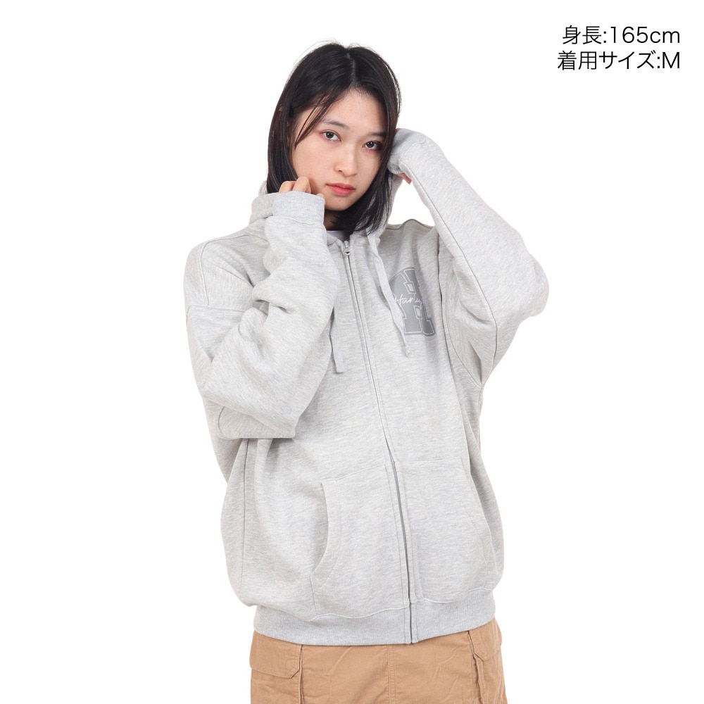 ハーレー（HURLEY）（レディース）オーバーサイズ フルジップ フーディ 23 WFF2200002-AGHT