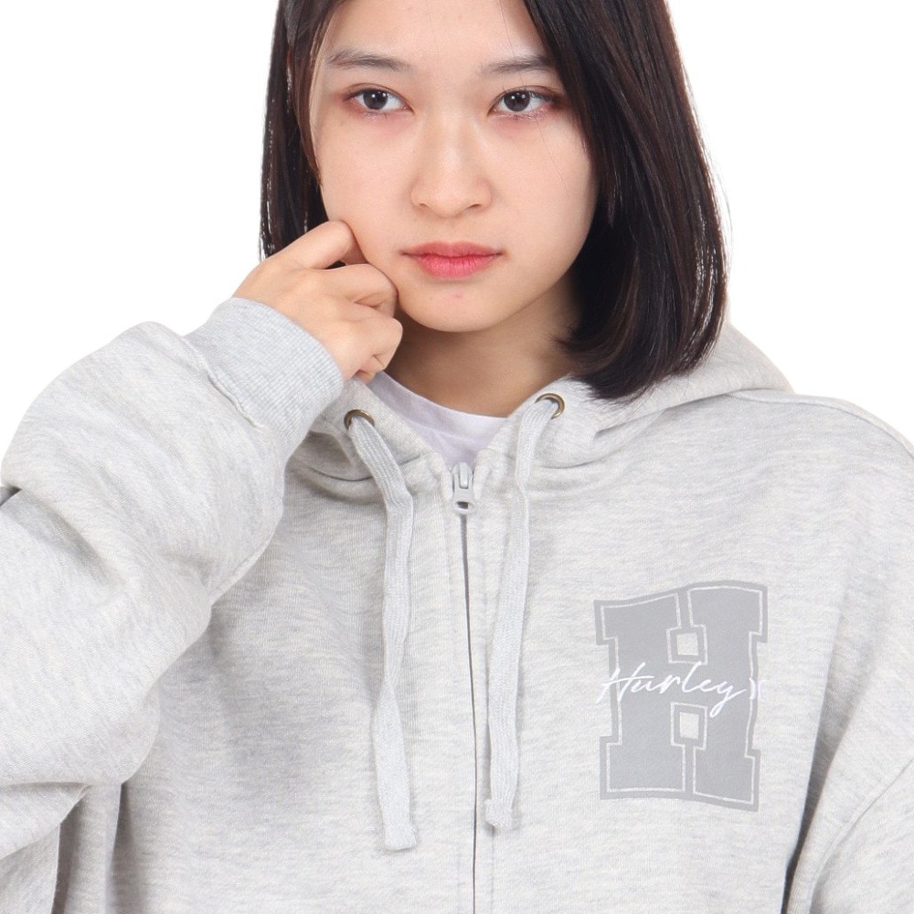 ハーレー（HURLEY）（レディース）オーバーサイズ フルジップ フーディ 23 WFF2200002-AGHT