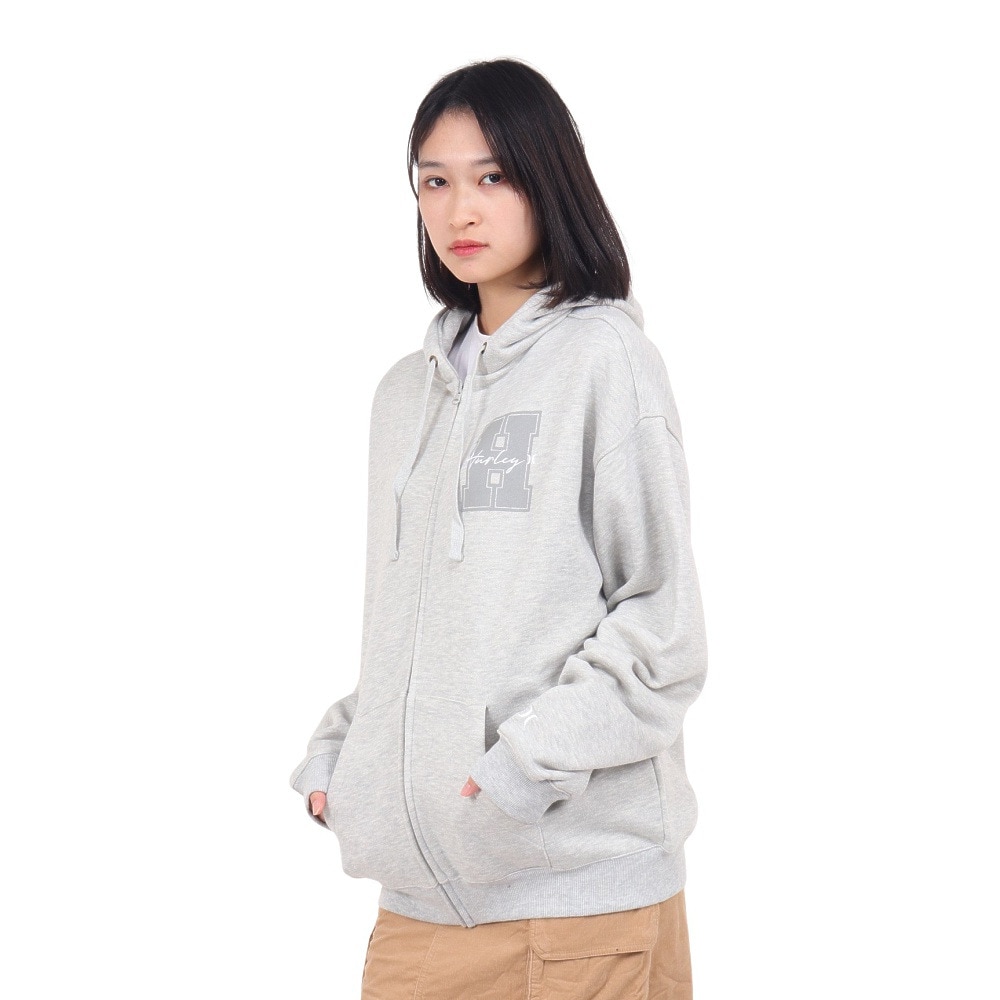 ハーレー（HURLEY）（レディース）オーバーサイズ フルジップ フーディ 23 WFF2200002-AGHT