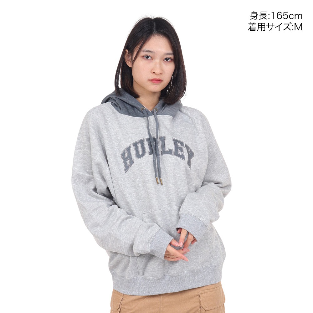 ハーレー（HURLEY）（レディース）オーバーサイズ コーデュロイフード フーディ 23 WFF2200003-GRHT