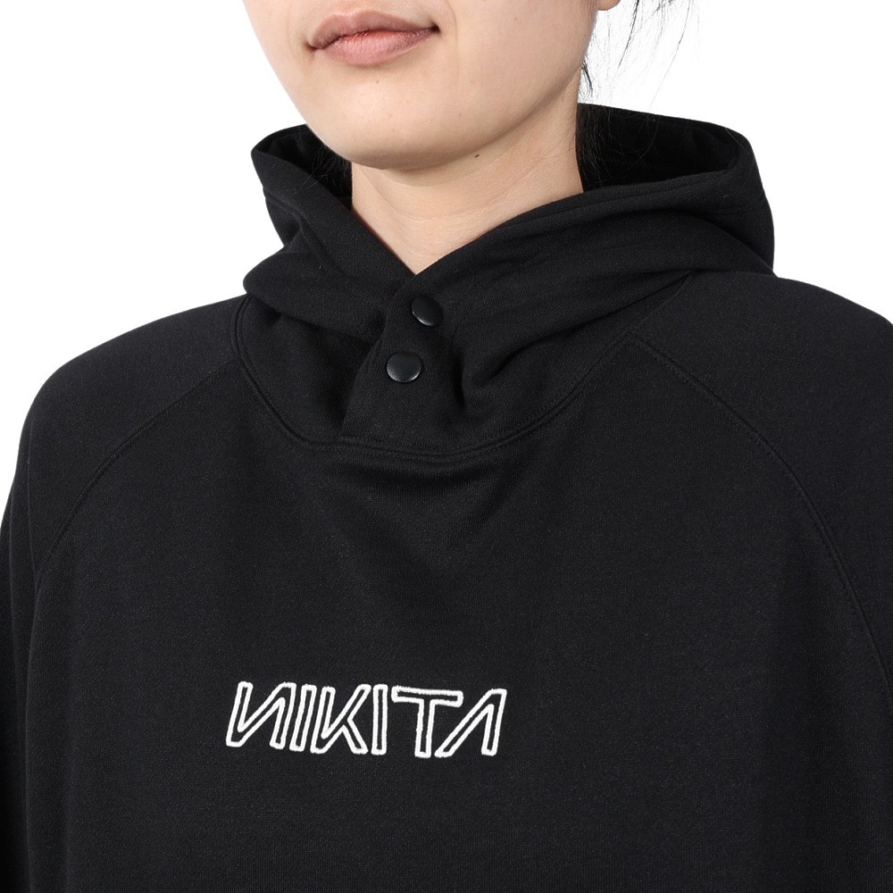 ニキータ（NIKITA）（レディース）EMBROIDERY ロゴ フーディー NCFF242002-BLK