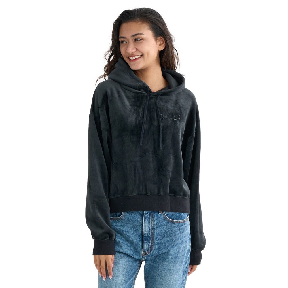 ビラボン（BILLABONG）（レディース）LAZY DAZE CROP パーカー BF014013 BLK