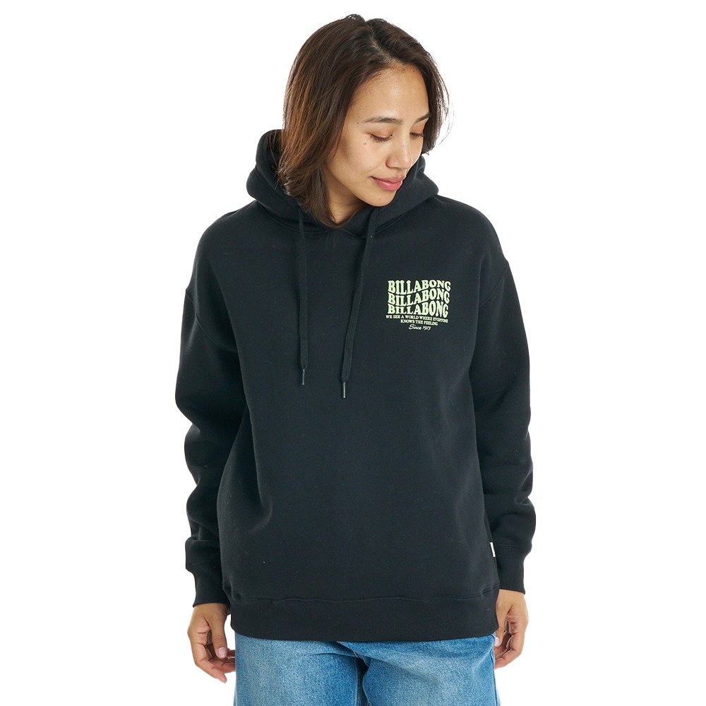 �r���{�[�� WAVE LOGO LOOSE FIT �p�[�J�[ 26FW BG014022 BLK �l �u���b�N �V�[�Y��