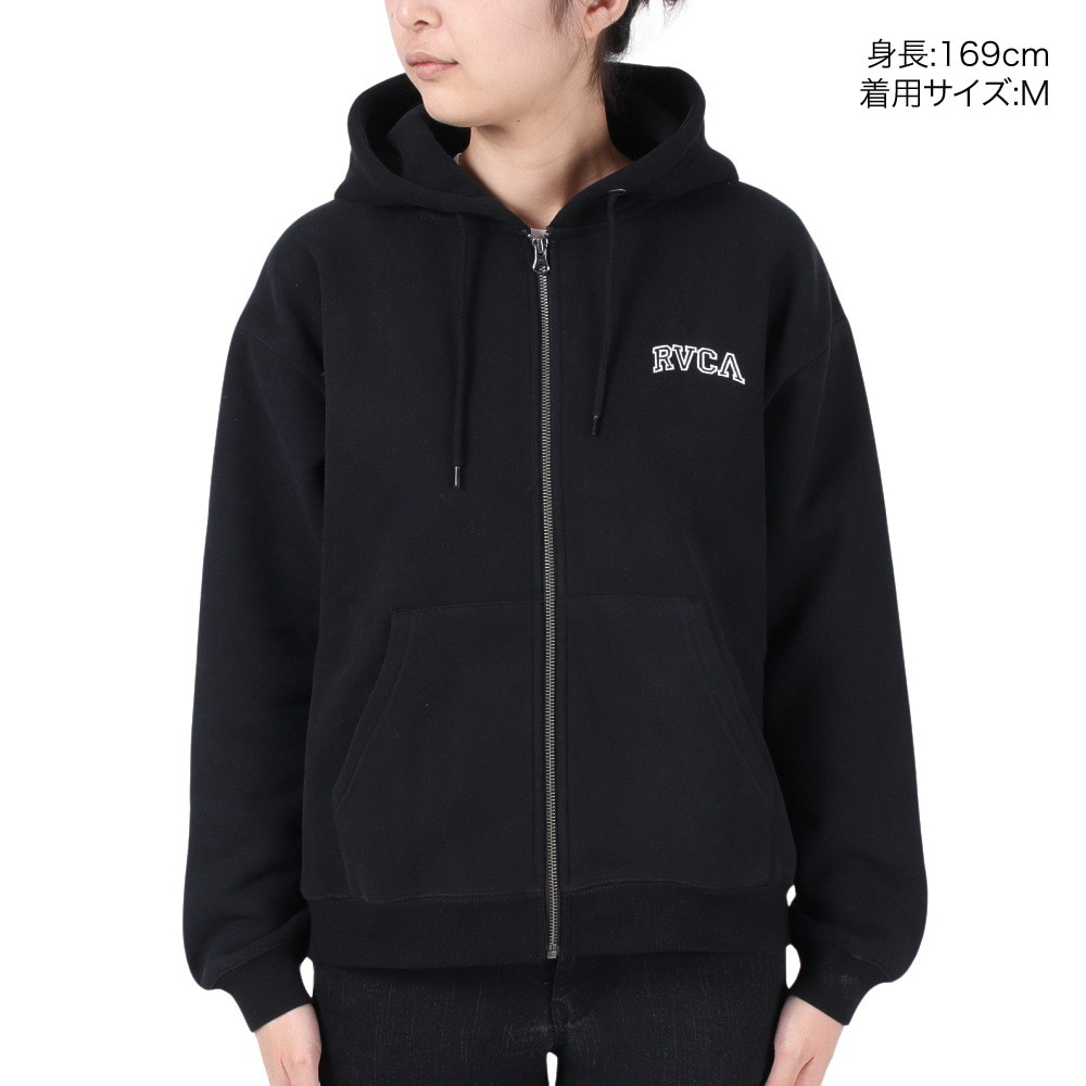 ルーカ（RVCA）（レディース）ARCHED RVCA ZIP HOODIE パーカー