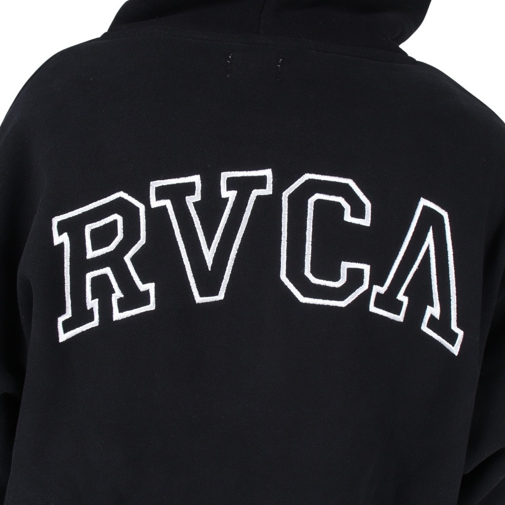 ルーカ（RVCA）（レディース）ARCHED RVCA ZIP HOODIE パーカー BD044158 BLK