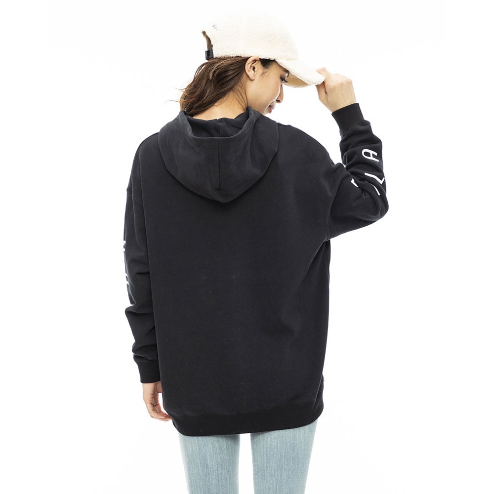 ビラボン（BILLABONG）（レディース）CLEAN LOGO SWEAT ZIP PARKA ジップアップパーカー BD014019 BLK