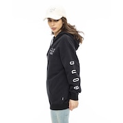 ビラボン（BILLABONG）（レディース）CLEAN LOGO SWEAT ZIP PARKA ジップアップパーカー BD014019 BLK