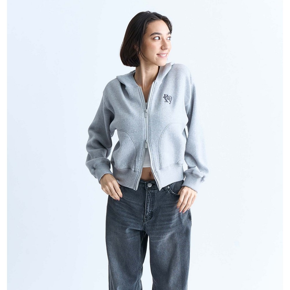 ロキシー（ROXY）（レディース）ROXY FOXIE HOODIE ニットフーディー 24FWRSR244025GRY