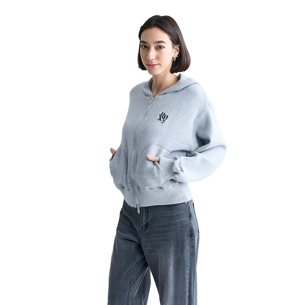 ロキシー（ROXY）（レディース）ROXY FOXIE HOODIE ニットフーディー 24FWRSR244025GRY