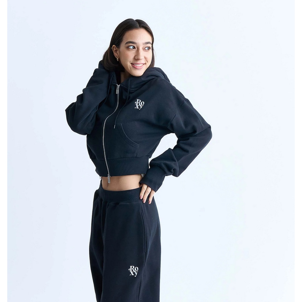 ロキシー（ROXY）（レディース）BORN TO BE ROXY フーディ ジップパーカー 24FWRZP244029BLK