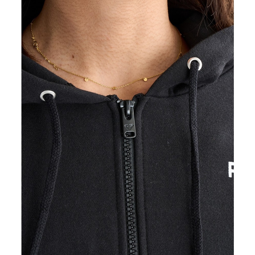 ロキシー（ROXY）（レディース）HISTORICAL LOGO ジップアップフーディ 25FWRZP254027BLK