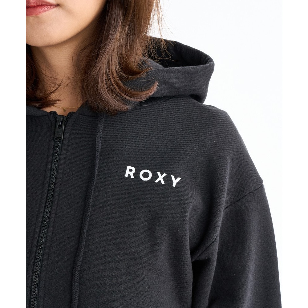 ロキシー（ROXY）（レディース）HISTORICAL LOGO ジップアップフーディ 25FWRZP254027BLK