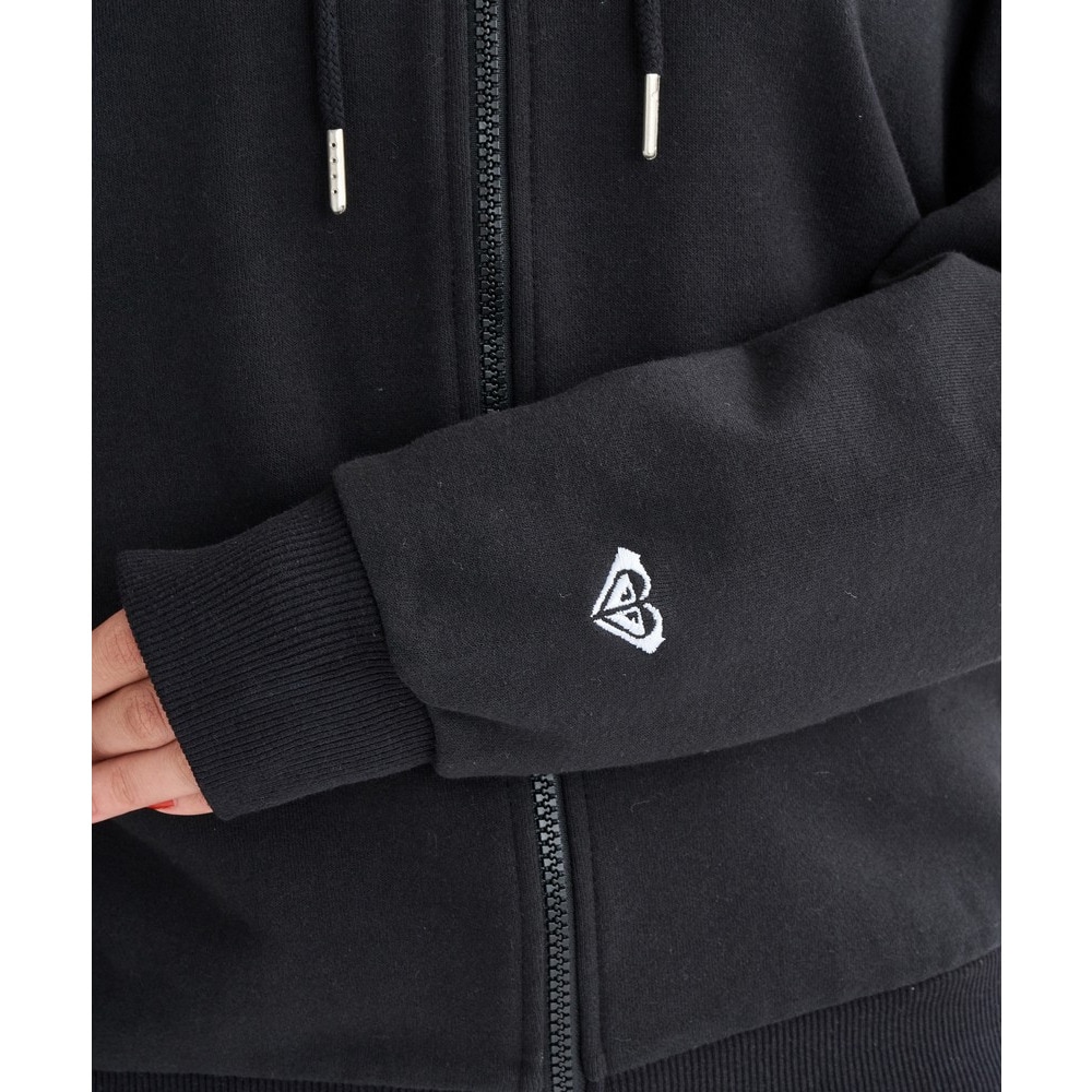 ロキシー（ROXY）（レディース）HISTORICAL LOGO ジップアップフーディ 25FWRZP254027BLK