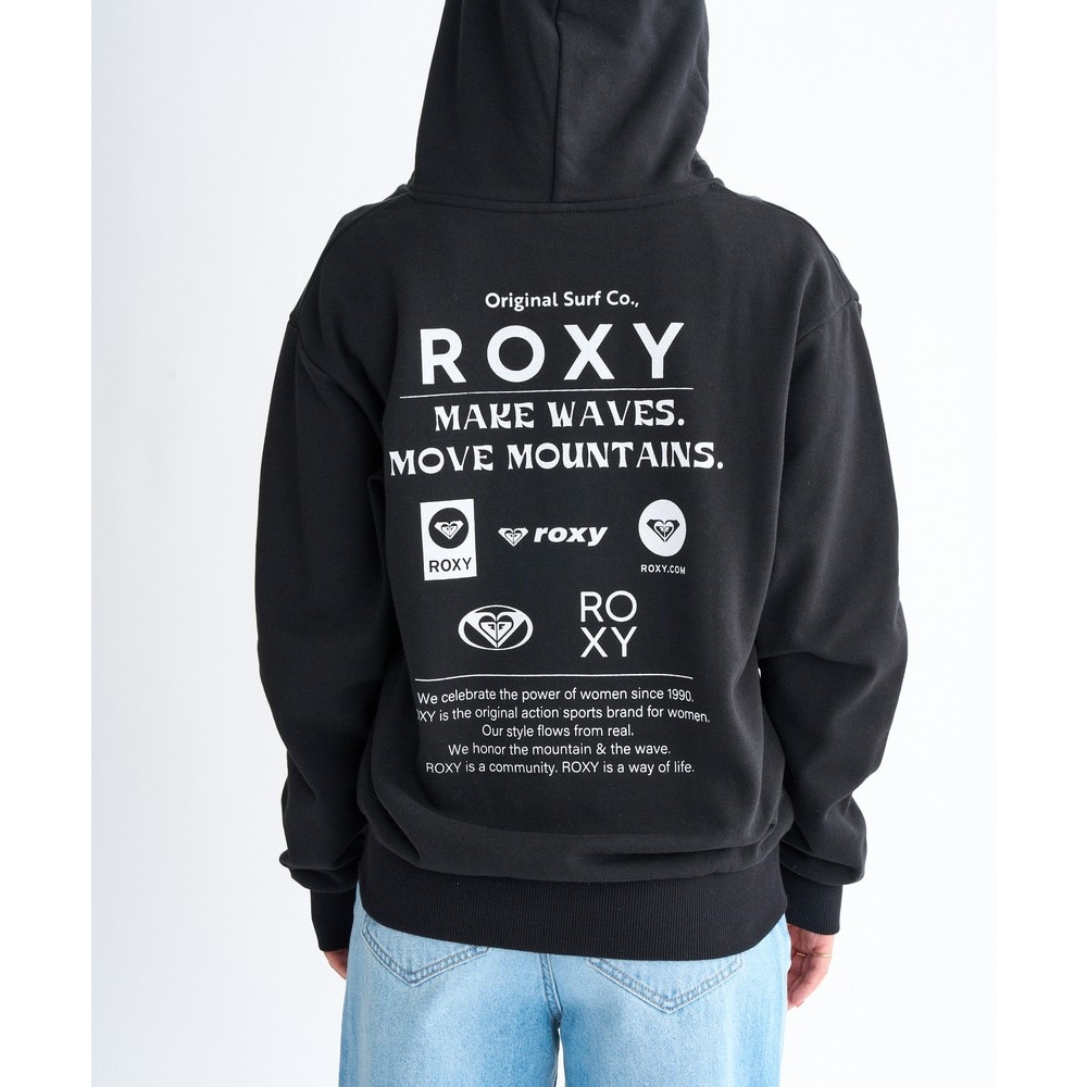 ロキシー（ROXY）（レディース）HISTORICAL LOGO ジップアップフーディ 25FWRZP254027BLK