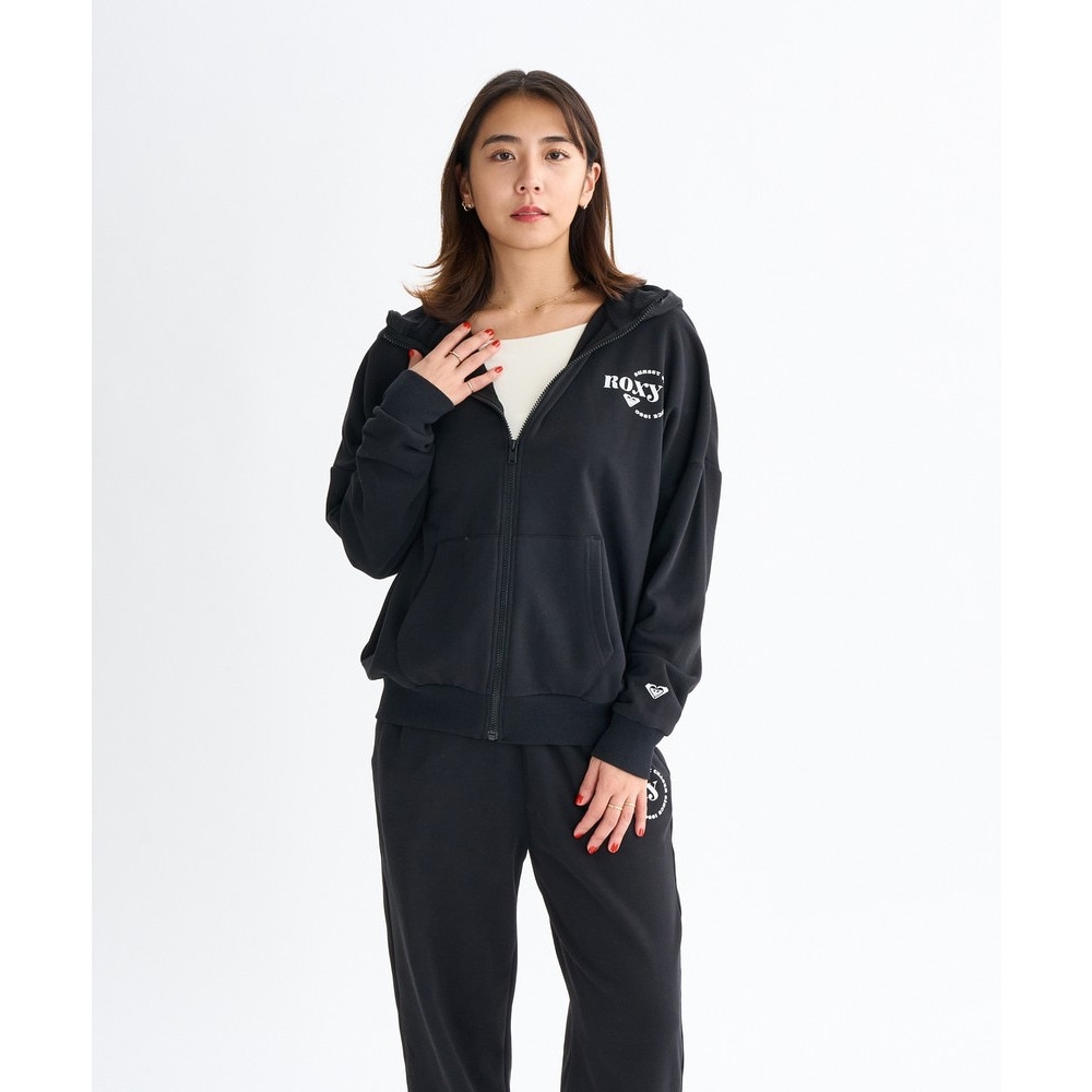 ロキシー（ROXY）（レディース）JIVY ジップ フーディー 25FWRZP254029BLK