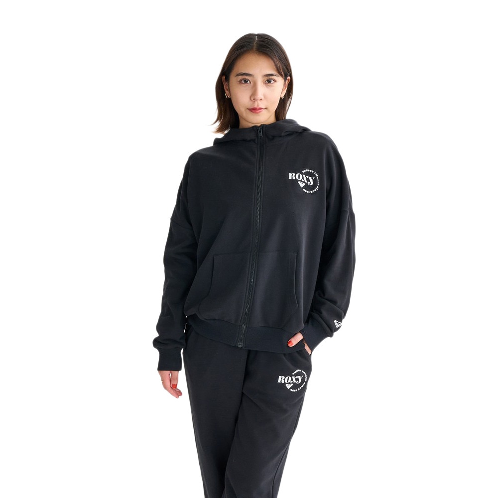 ロキシー（ROXY）（レディース）JIVY ジップ フーディー 25FWRZP254029BLK