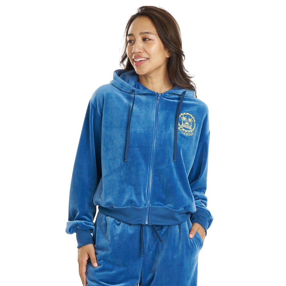ビラボン（BILLABONG）（レディース）PALM 73 ZIP HOODIE ベロア