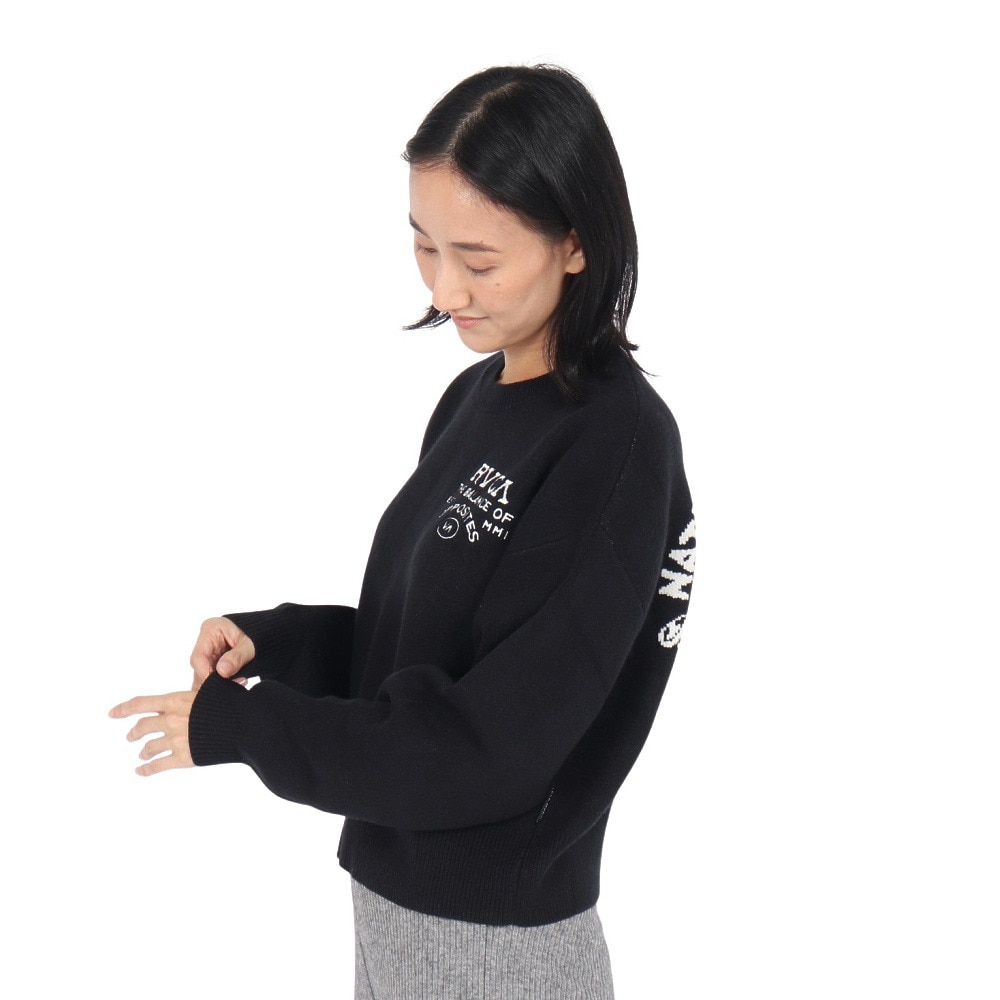 ルーカ（RVCA）（レディース）LETTERLING ニット セーター BE044650 BLK