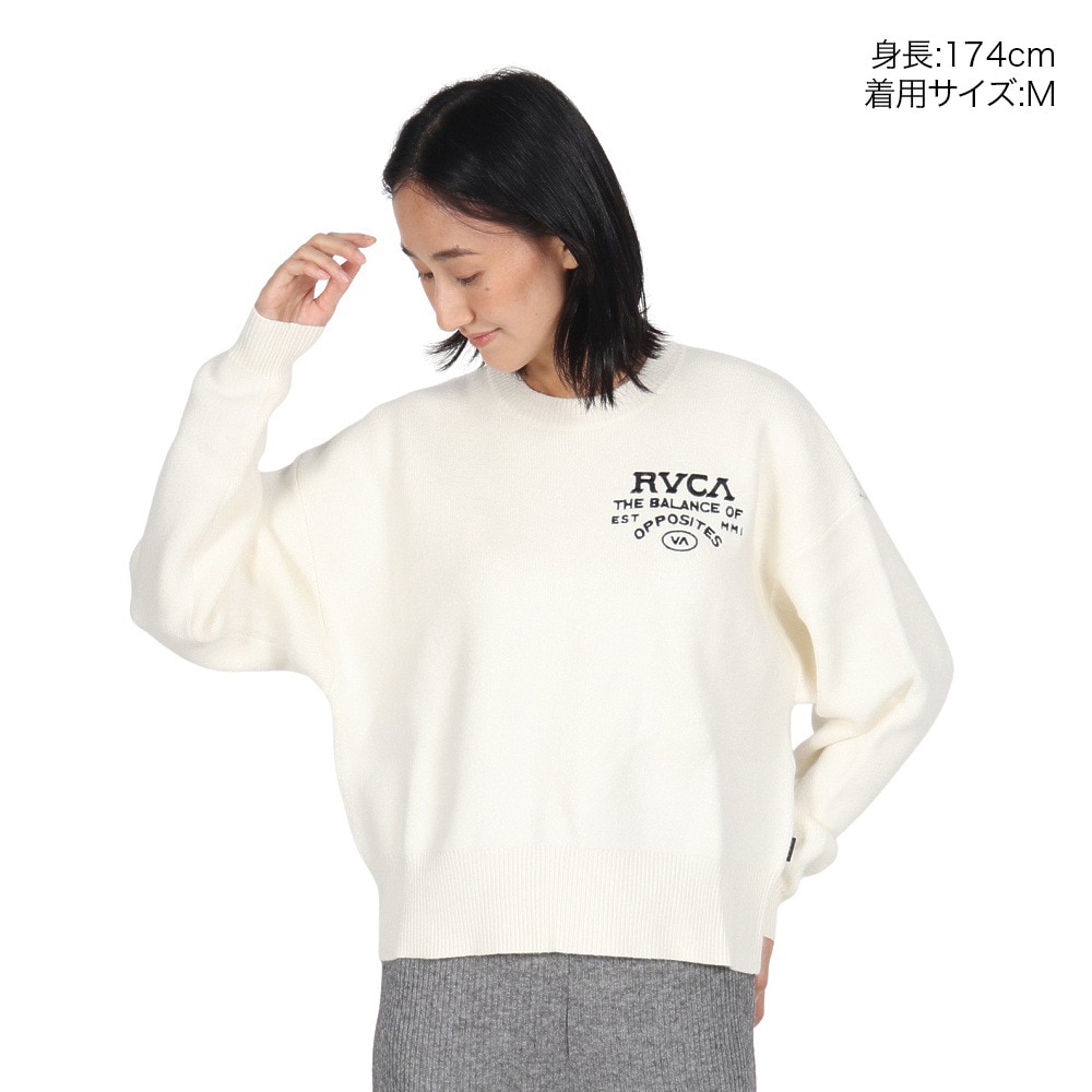 ルーカ（RVCA）（レディース）LETTERLING ニット セーター BE044650 CLO