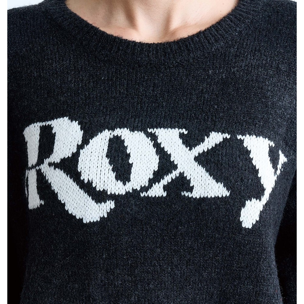 ロキシー（ROXY）（レディース）WISH UPON THE STAR ニットトップス 24FWRSR244023BLK