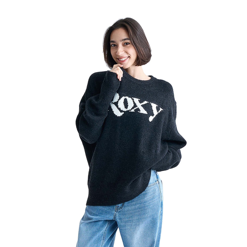 ロキシー（ROXY）（レディース）WISH UPON THE STAR ニットトップス 24FWRSR244023BLK