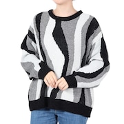 (レディース)MOLE YARN SWAYING セーター NCKT242010-BLK
