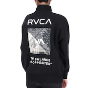 ルーカ（RVCA）（レディース）BANDANA BOX LOGO HALF ZIP トレーナー BD044156 BLK