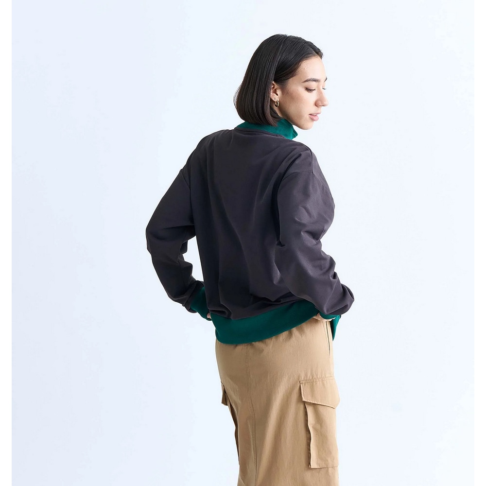 ロキシー（ROXY）（レディース）速乾 UVカット ハーフジップ スウェット KEEP IT REAL STAND 24FWRZP244038BLK