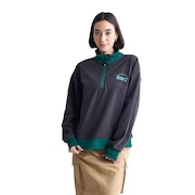(レディース)速乾 UVカット ハーフジップ スウェット KEEP IT REAL STAND 24FWRZP244038BLK