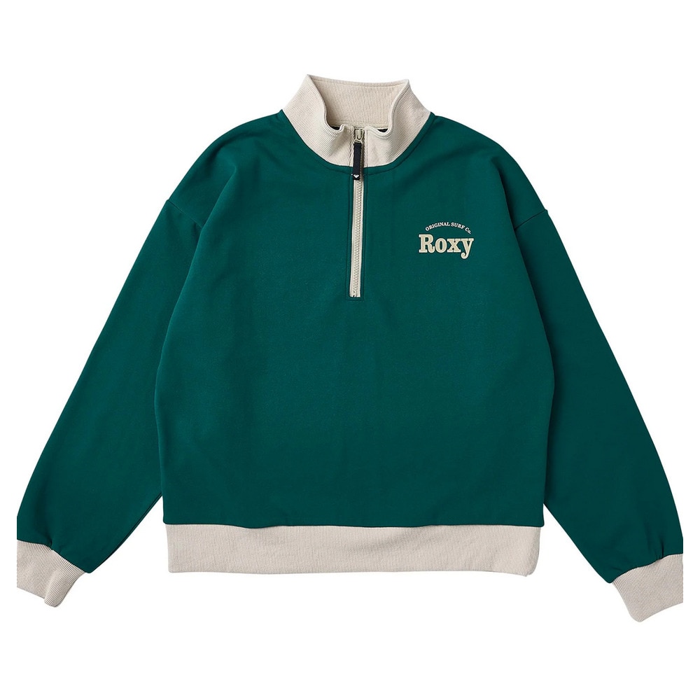 ロキシー（ROXY）（レディース）速乾 UVカット ハーフジップ スウェット KEEP IT REAL STAND 24FWRZP244038DGR