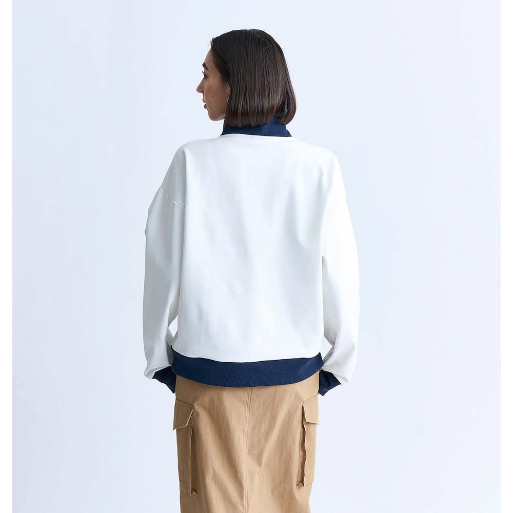 ロキシー（ROXY）（レディース）速乾 UVカット ハーフジップ スウェット KEEP IT REAL STAND 24FWRZP244038WHT